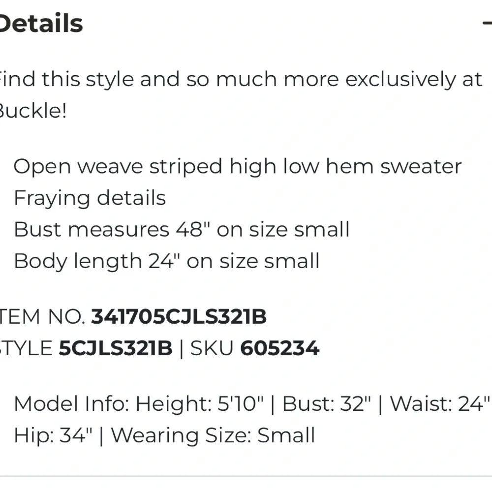 BKE Open Weave Striped Sweater with hood - Picture 5 of 10